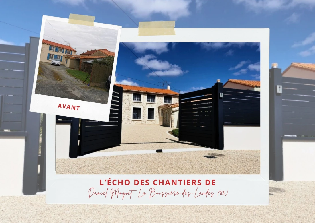 Daniel Moquet Chantier Jardin All&eacute;e Portail Vend&eacute;e